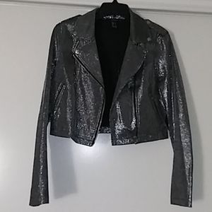 Black/Silver Casual Jacket